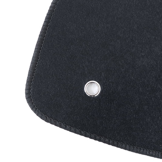 For 2018-2025 Jeep Wrangler(2 Door Model) Front & Rear Velour Floor Mats Carpet