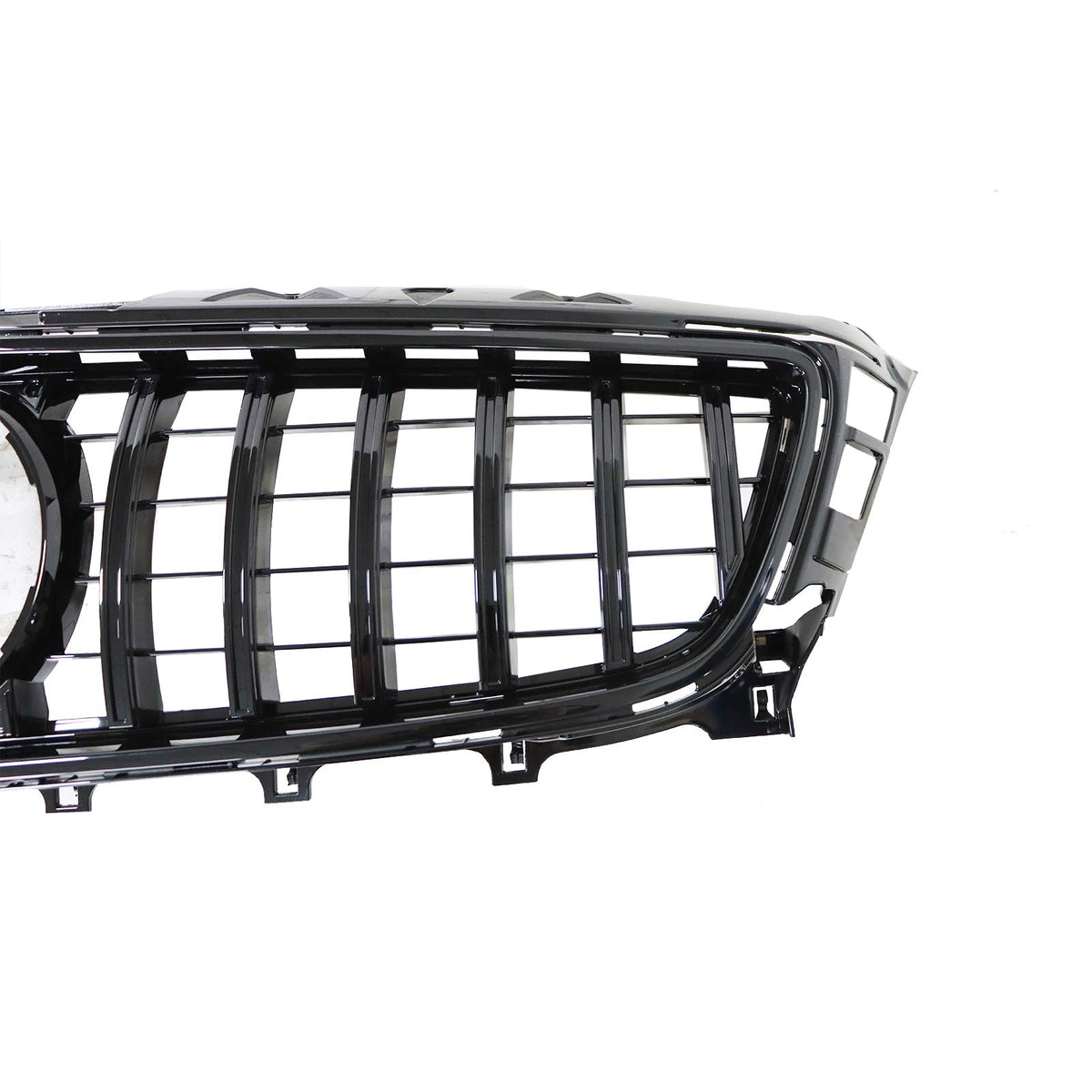 Gloss Black Bumper Upper Grille Fit 2011-14 Mercedes W218 CLS350 CLS500 CLS550