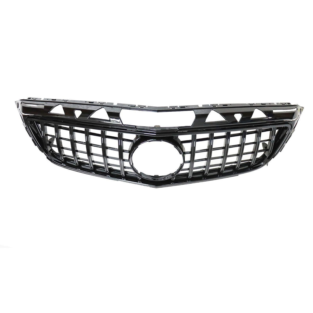 Gloss Black Bumper Upper Grille Fit 2011-14 Mercedes W218 CLS350 CLS500 CLS550