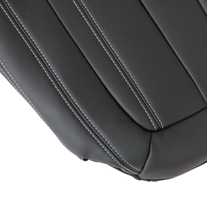 2014 2015-2018 Fit For BMW F15 X5 Front Driver Bottom Leather Seat Covers Black