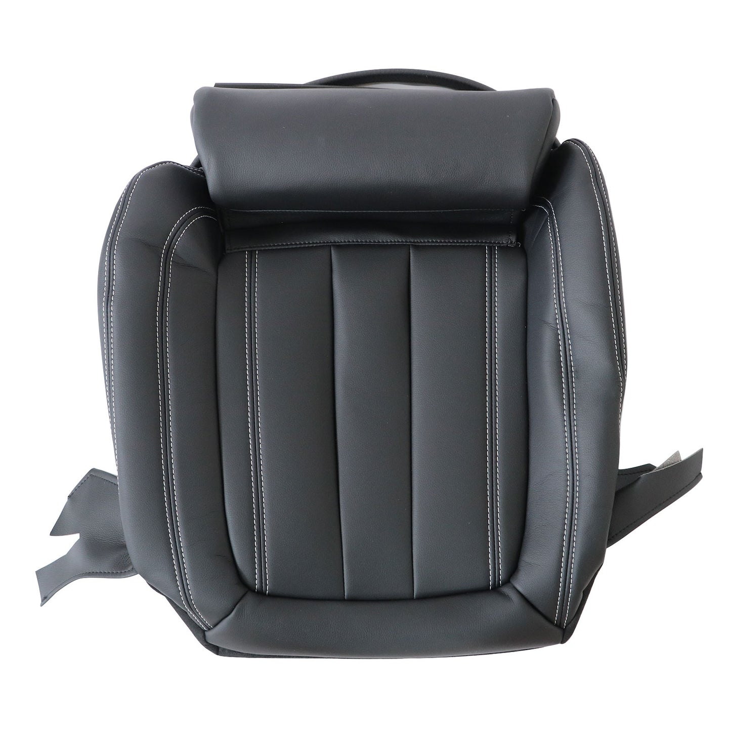 2014 2015-2018 Fit For BMW F15 X5 Front Driver Bottom Leather Seat Covers Black