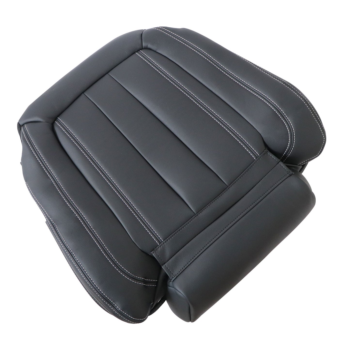 2014 2015-2018 Fit For BMW F15 X5 Front Driver Bottom Leather Seat Covers Black
