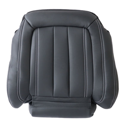 2014 2015-2018 Fit For BMW F15 X5 Front Driver Bottom Leather Seat Covers Black
