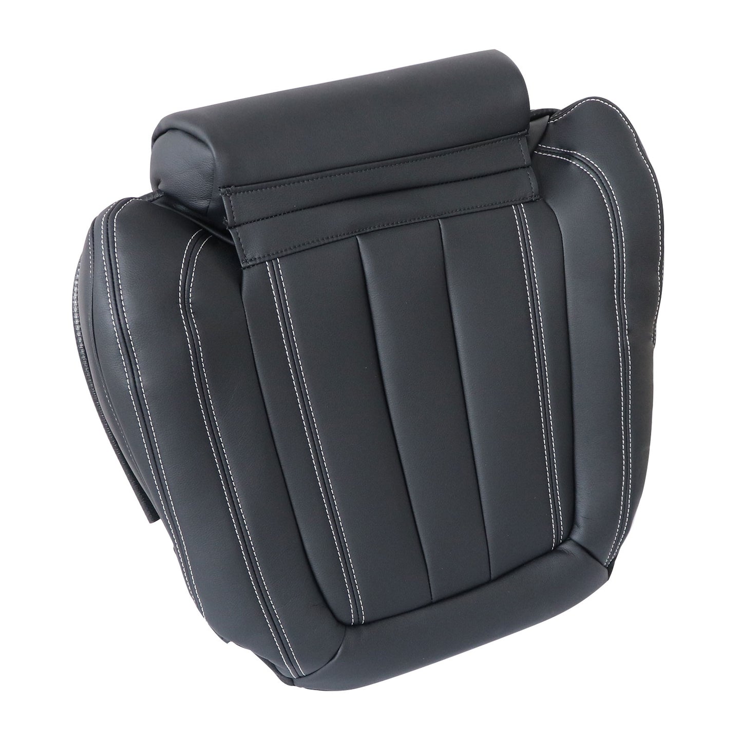2014 2015-2018 Fit For BMW F15 X5 Front Driver Bottom Leather Seat Covers Black