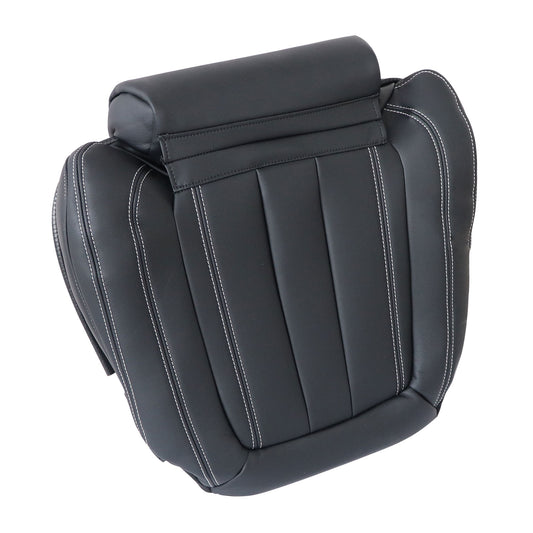 2014 2015-2018 Fit For BMW F15 X5 Front Driver Bottom Leather Seat Covers Black