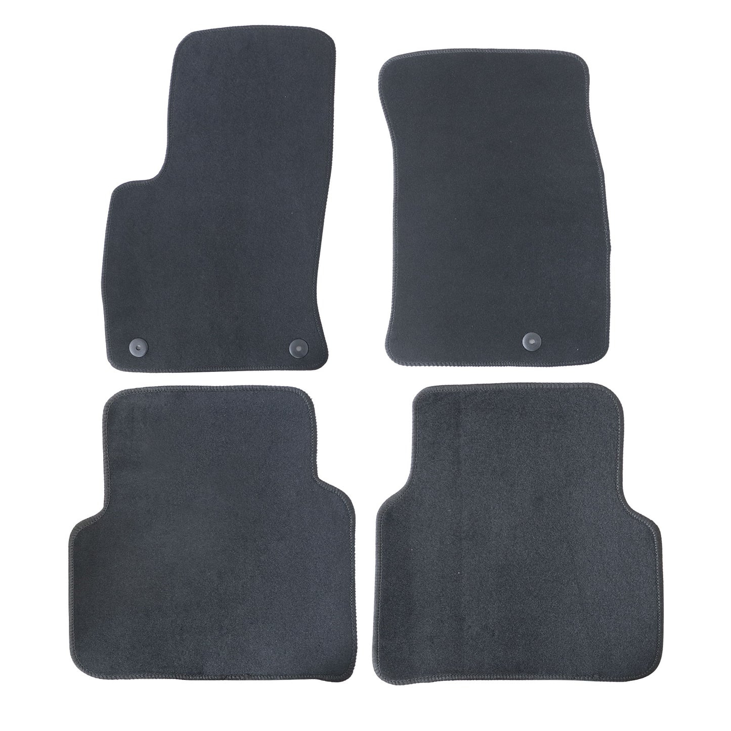 For 2020-2025 Lincoln CORSAIR Front & Rear Velour Floor Mats Carpet Black 4PCS