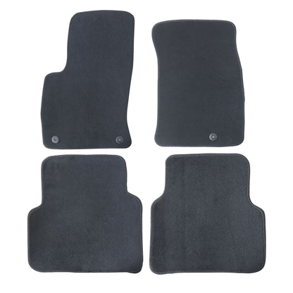 For 2020-2025 Lincoln CORSAIR Front & Rear Velour Floor Mats Carpet Black 4PCS