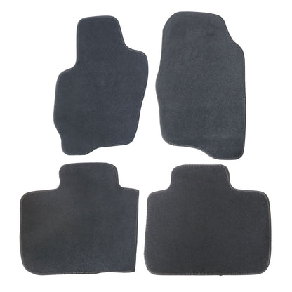 New For 2011-2014 Mazda 2 Front & Rear Velour Floor Mats Carpet Black 4PCS