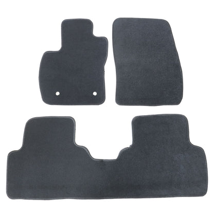 New For 2011-2015 Mazda 5 Front & Rear Velour Floor Mats Carpet Black 3PCS