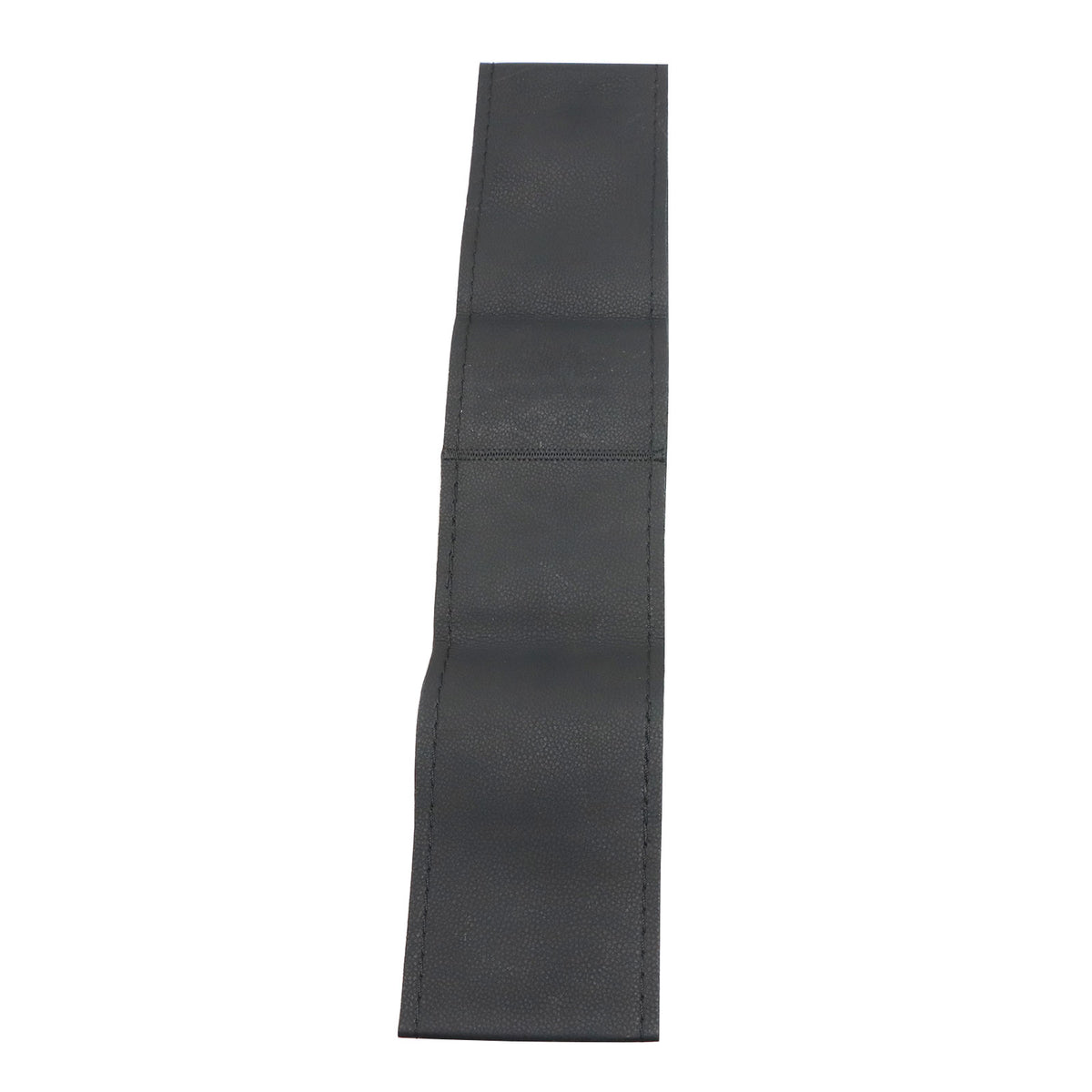 Black Microfiber Leather Universal DIY Steering Wheel Cover Fits 15inch Car US