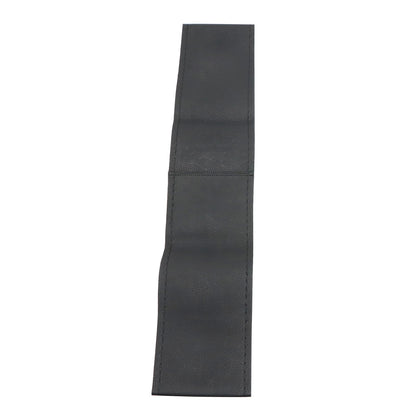 Black Microfiber Leather Universal DIY Steering Wheel Cover Fits 15inch Car US