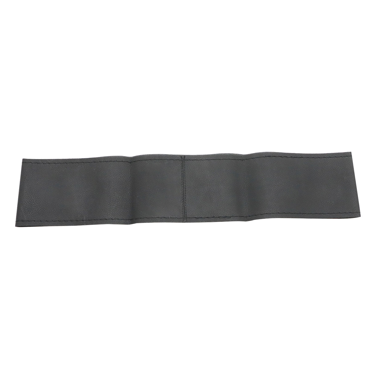 Black Microfiber Leather Universal DIY Steering Wheel Cover Fits 15inch Car US