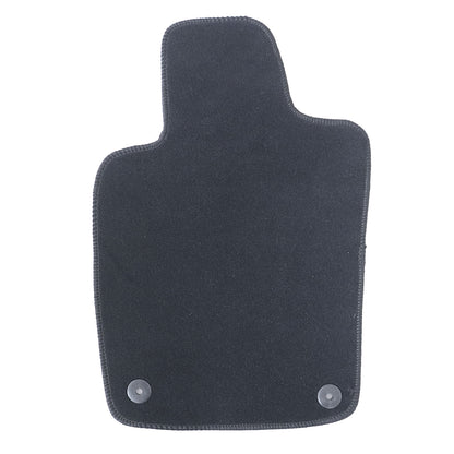 Black Velour Front & Rear Floor Mats Carpet 4Pcs For 2010-2016 Porsche Panamera