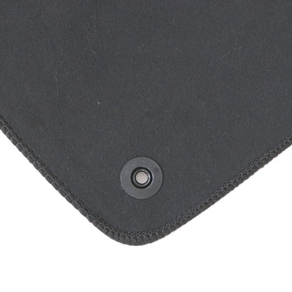 Black Velour Front & Rear Floor Mats Carpet 4Pcs For 2010-2016 Porsche Panamera