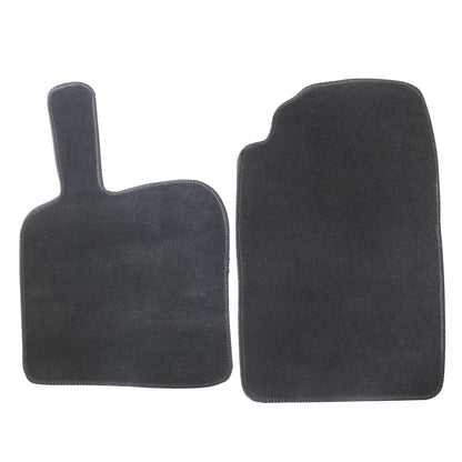 2x Fits Smart Fortwo 2007-2014 Front & Rear Floor Mats Carpet Replacement Velour
