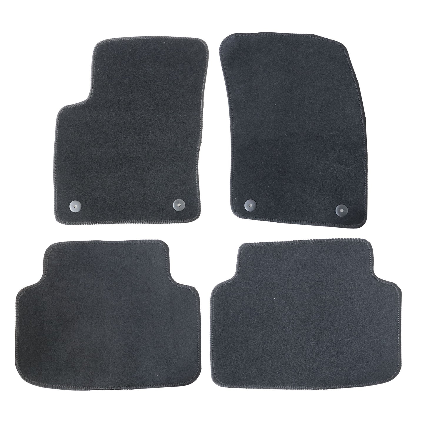 For Volkswagen Taos 2021-2025 Front & Rear Floor Mats Carpet Replacement Velour