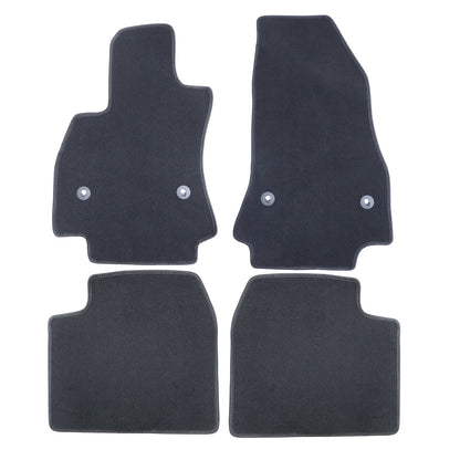 New For 2014-2020 FIAT 500L Front & Rear Velour Floor Mats Carpet Black 4PCS