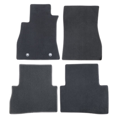 New For 2011-2017 Nissan Juke Front & Rear Velour Floor Mats Carpet Black 4PCS