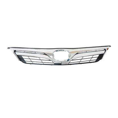 Fit 2012-2014 Toyota Camry Front Bumper Upper Lower Grille Set w/Fog Hole Cover