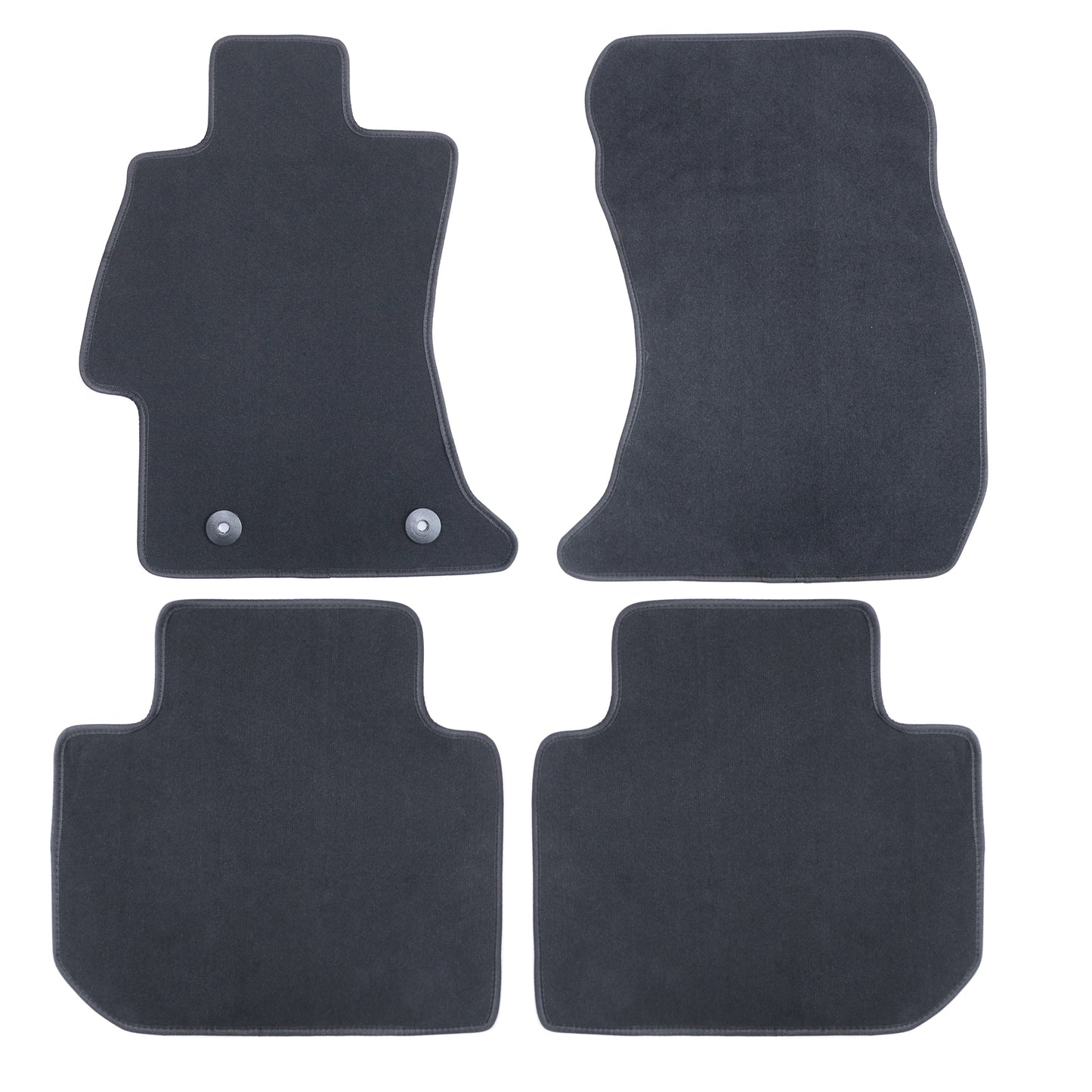 Fits Subaru WRX Impreza Crosstrek 2019 2020 2021 Floor Mats Carpet Velour Black