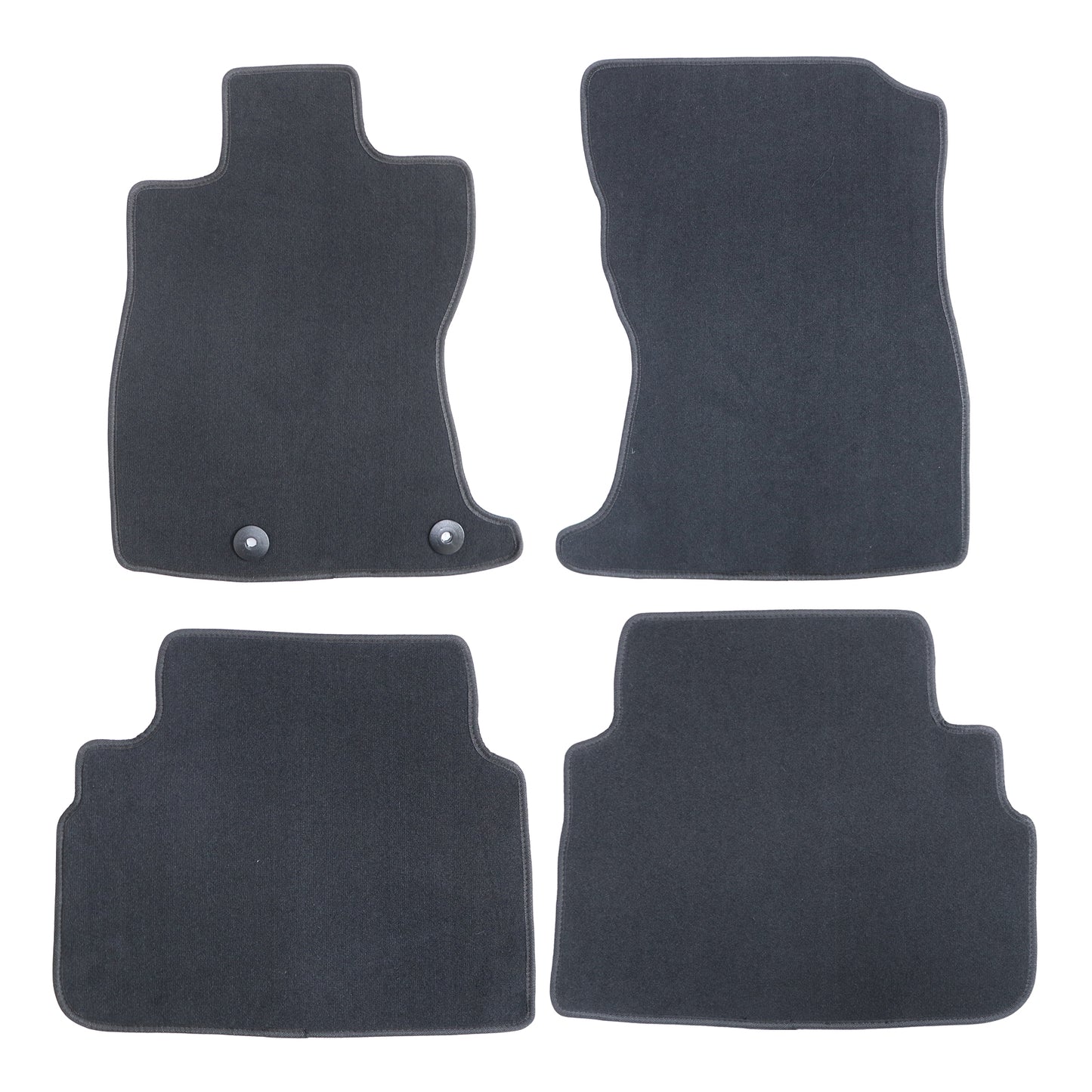 New Black Velour Front & 2nd Row Floor Mats Carpet Set Fits 2022-2025 Subaru WRX
