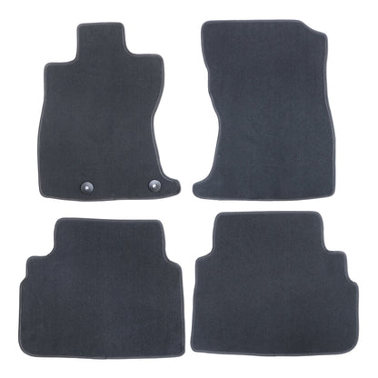 New Black Velour Front & 2nd Row Floor Mats Carpet Set Fits 2022-2025 Subaru WRX