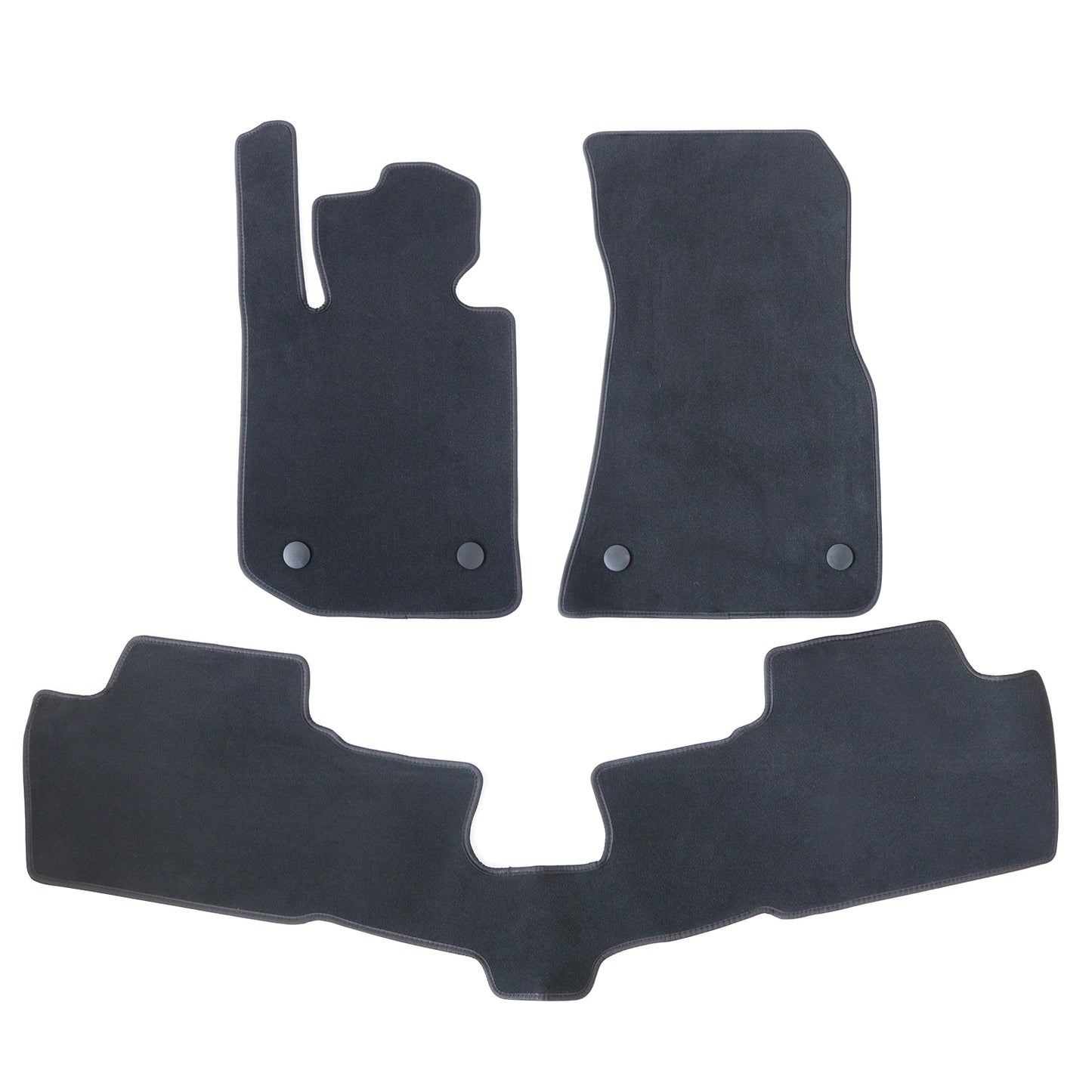 New For 2021-2026 BMW 430i Front & Rear Velour Floor Mats Carpet Black 3PCS