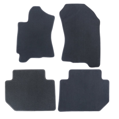 Fits 2010-2014 Subaru Tribeca Front & Rear Velour Floor Mats Carpet Black 4PCS