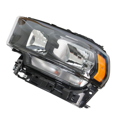 For 2019-2024 Ram 2500 3500 Driver Left w/Bulb Halogen Headlight Black Bezel