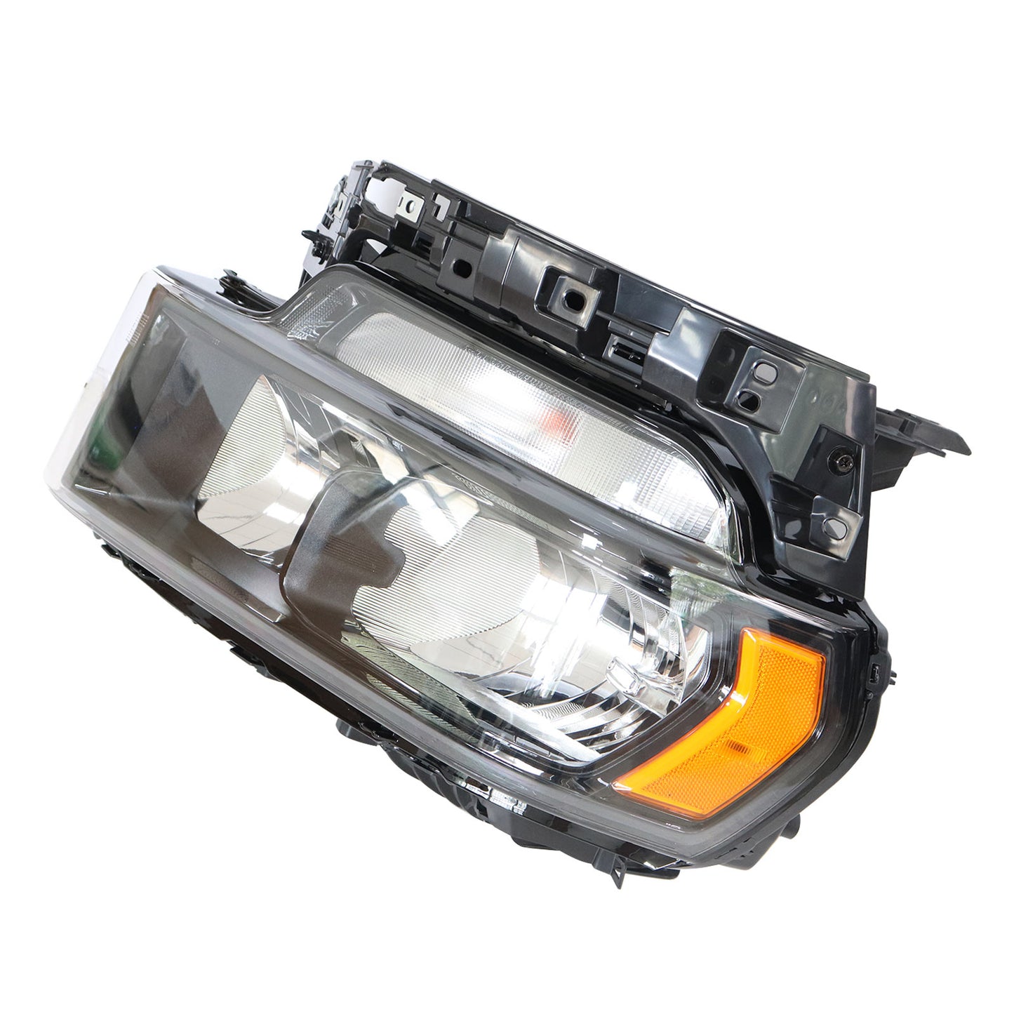 Halogen Headlight Black Bezel w/Bulb For 2019-2024 Ram 2500 3500 Passenger Right