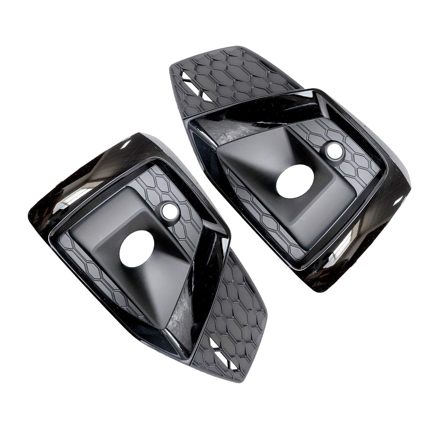 Left & Right Front Bumper Fog Light Grille Bezel Cover Fit Audi A5 S5 2020-2024