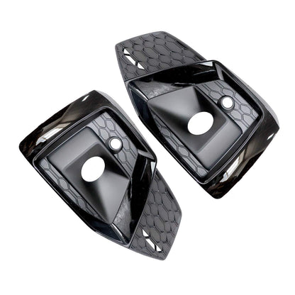 Left & Right Front Bumper Fog Light Grille Bezel Cover Fit Audi A5 S5 2020-2024