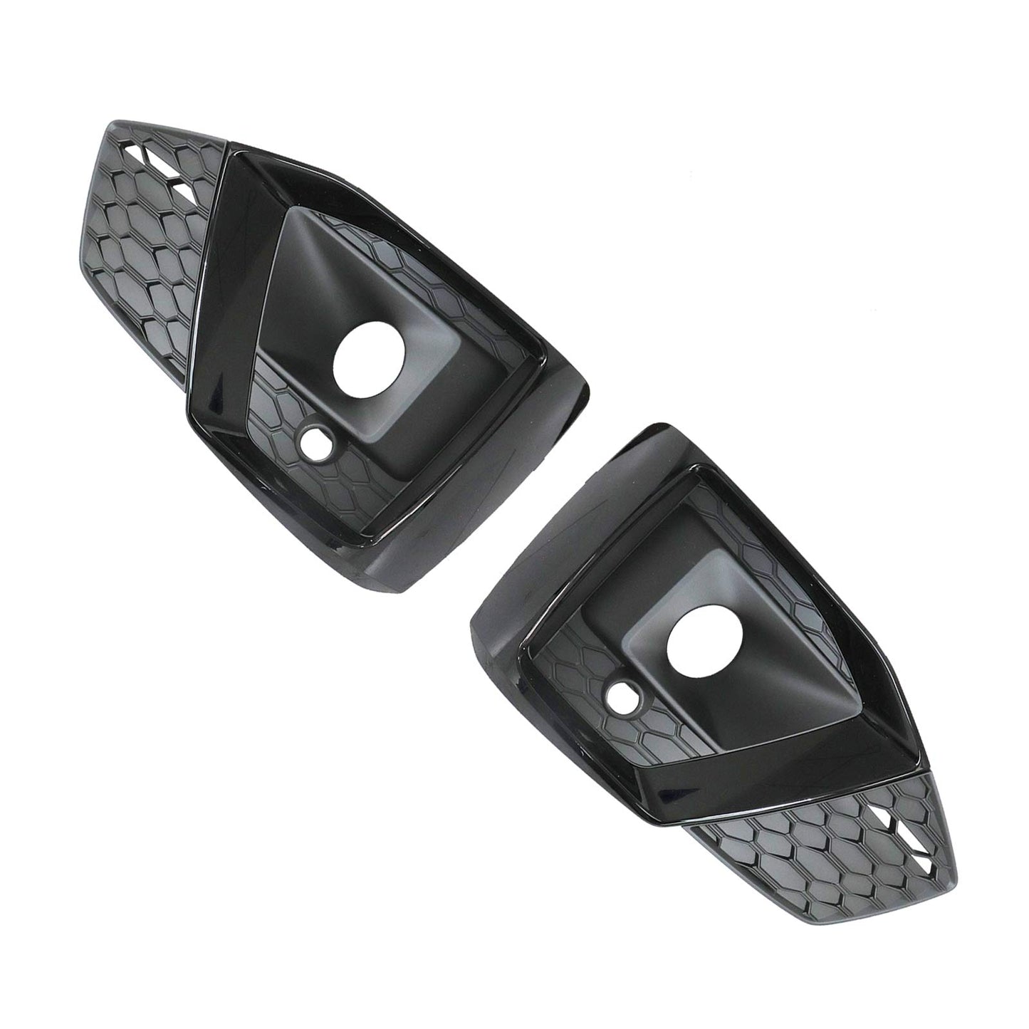 Left & Right Front Bumper Fog Light Grille Bezel Cover Fit Audi A5 S5 2020-2024