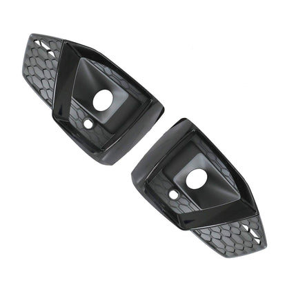 Left & Right Front Bumper Fog Light Grille Bezel Cover Fit Audi A5 S5 2020-2024