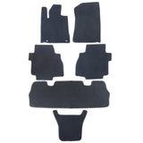 New For 2008-22 Toyota Sequoia Front & Rear Velour Floor Mats Carpet Black 6PCS