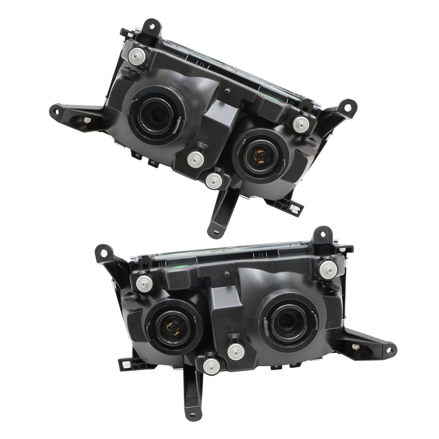 Pair For Toyota Land Cruiser 1991-1997 LC80 Headlamps Headlights Left+ Right