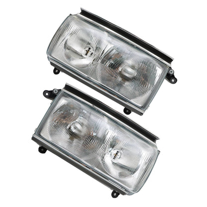 Pair For Toyota Land Cruiser 1991-1997 LC80 Headlamps Headlights Left+ Right