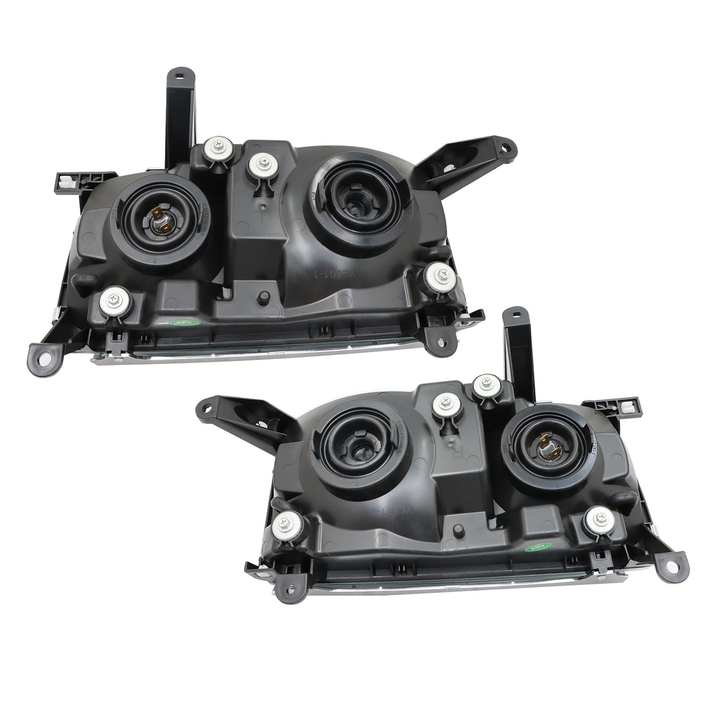 Pair For Toyota Land Cruiser 1991-1997 LC80 Headlamps Headlights Left+ Right