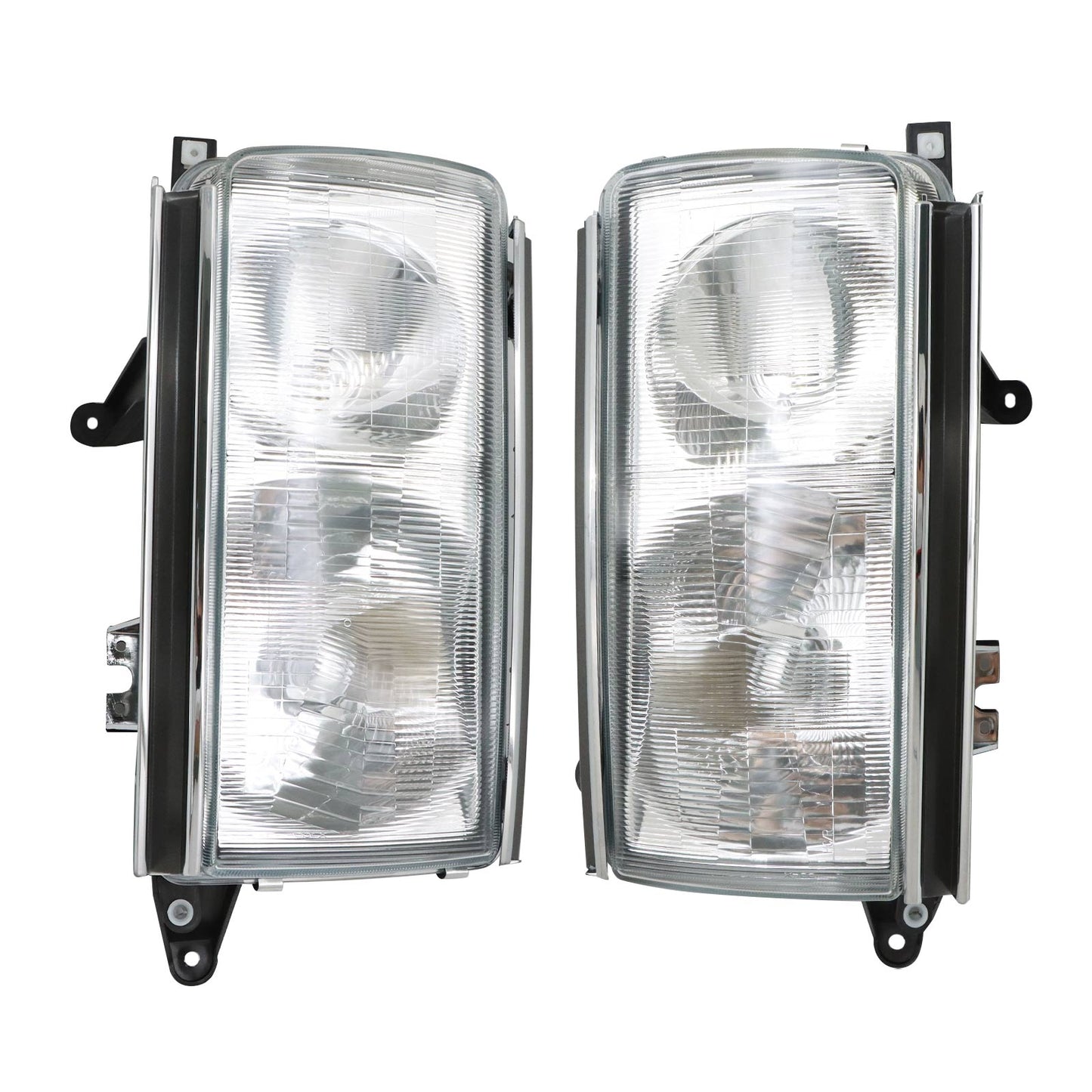 Pair For Toyota Land Cruiser 1991-1997 LC80 Headlamps Headlights Left+ Right