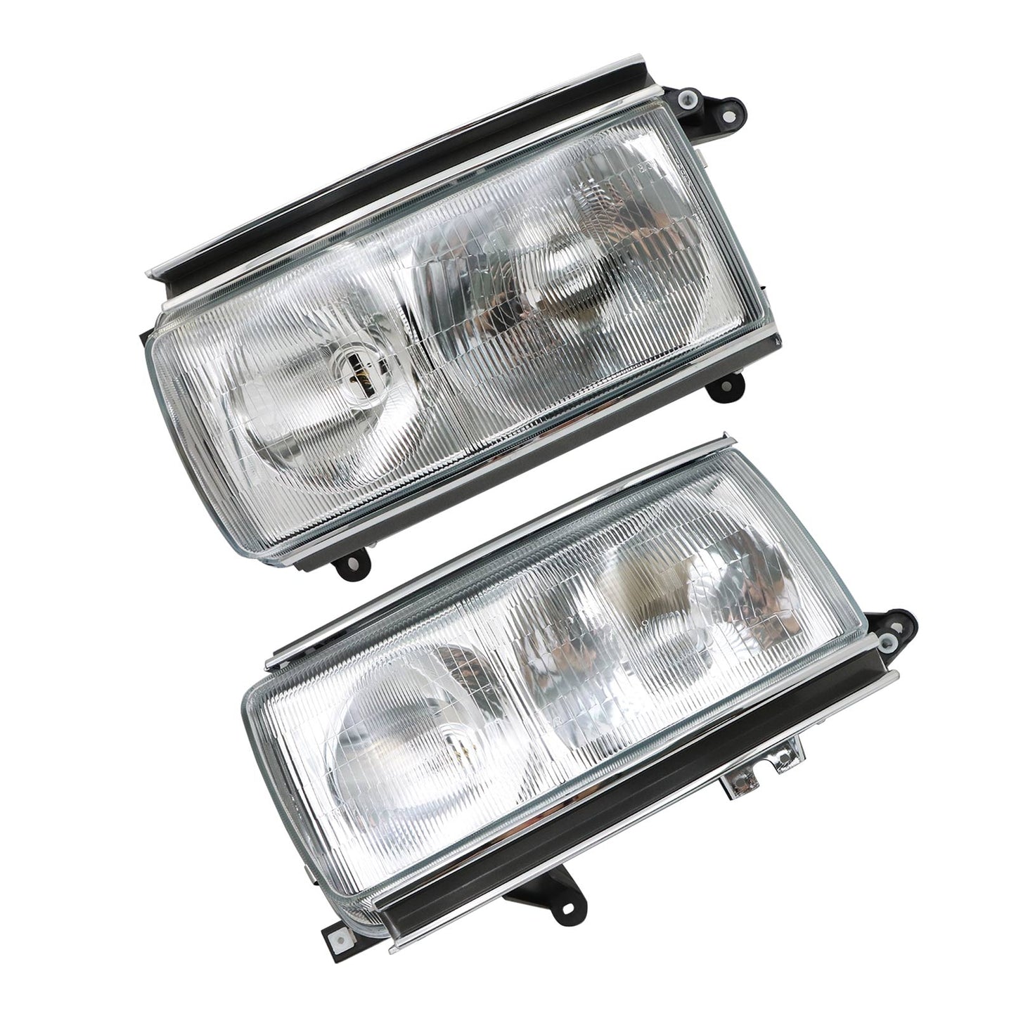 Pair For Toyota Land Cruiser 1991-1997 LC80 Headlamps Headlights Left+ Right