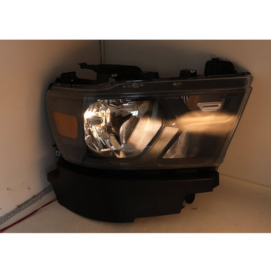 Passenger For 2019-2024 Dodge RAM 1500 Trim Halogen Headlight 68316086AJ