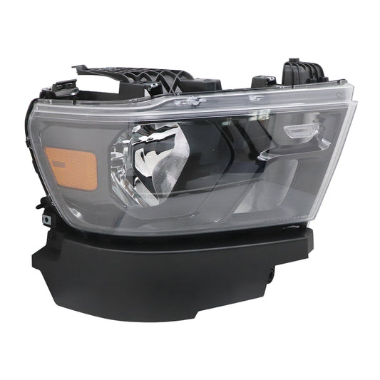 Passenger For 2019-2024 Dodge RAM 1500 Trim Halogen Headlight 68316086AJ