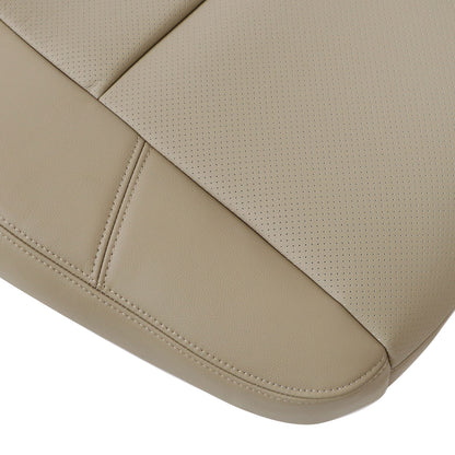 2nd Row Driver Top PERF Seat Cover Tan For 2009-2014 Cadillac Escalade ESV EXT