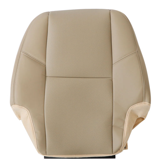 2nd Row Driver Top PERF Seat Cover Tan For 2009-2014 Cadillac Escalade ESV EXT