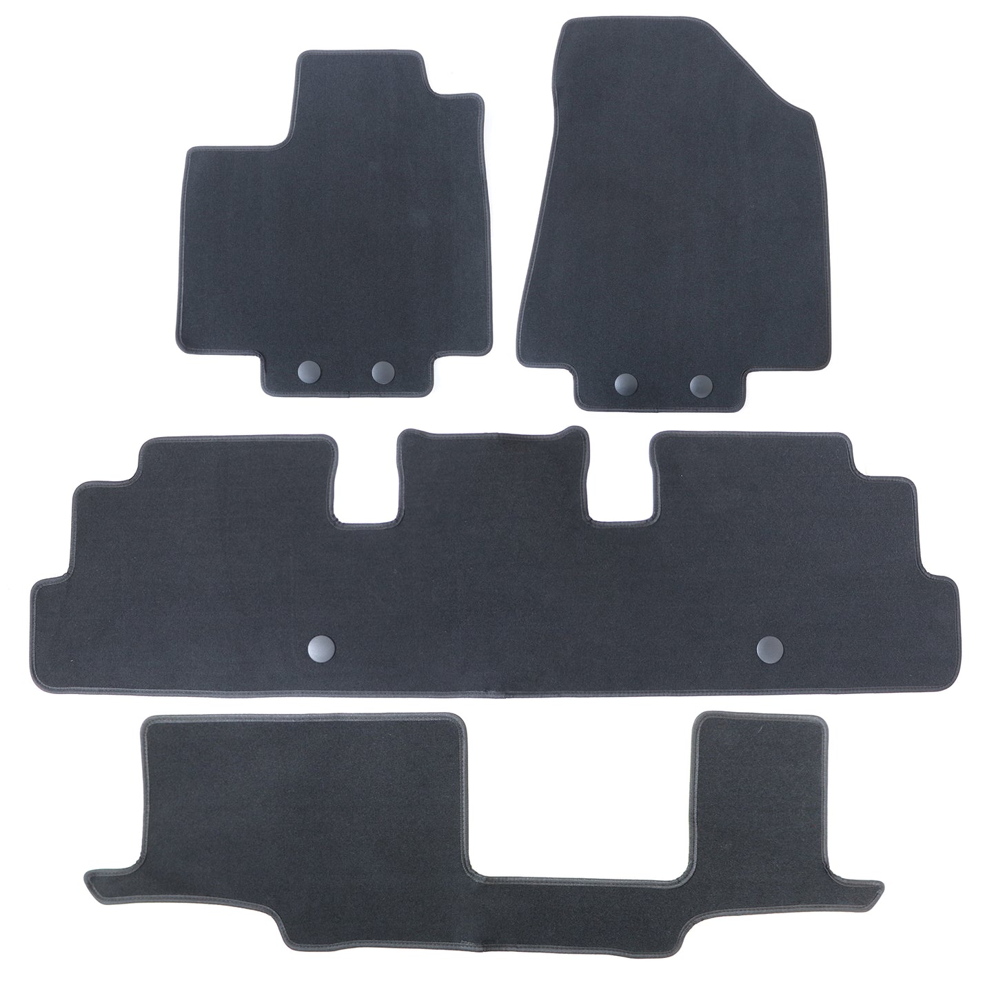 For 2022-2025 Nissan Pathfinder 3 Row Velour Floor Mats Carpet Replacement Set