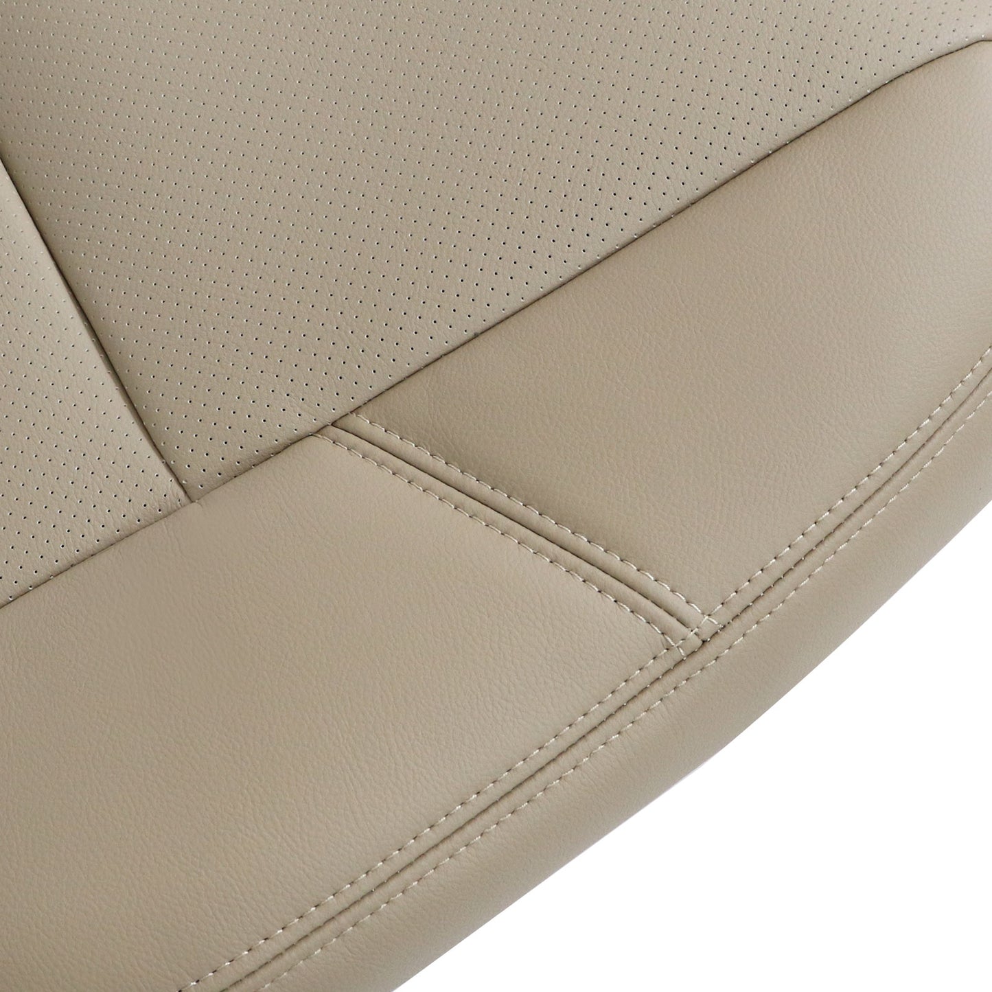 2nd Row Passenger Top PERF Seat Cover Tan For 09-2014 Cadillac Escalade ESV EXT
