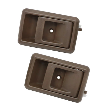 Fits 1988-2000 Toyota Corolla/Tercel Left+Right Door Handle Inner Indoor Brown