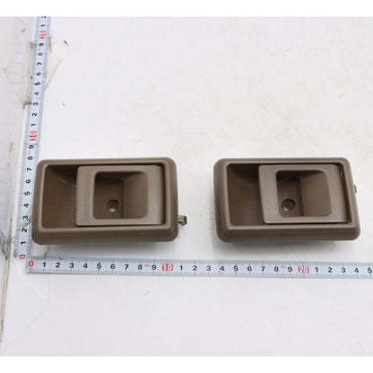 Fits 1988-2000 Toyota Corolla/Tercel Left+Right Door Handle Inner Indoor Brown