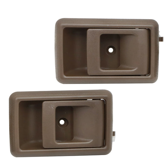 Fits 1988-2000 Toyota Corolla/Tercel Left+Right Door Handle Inner Indoor Brown