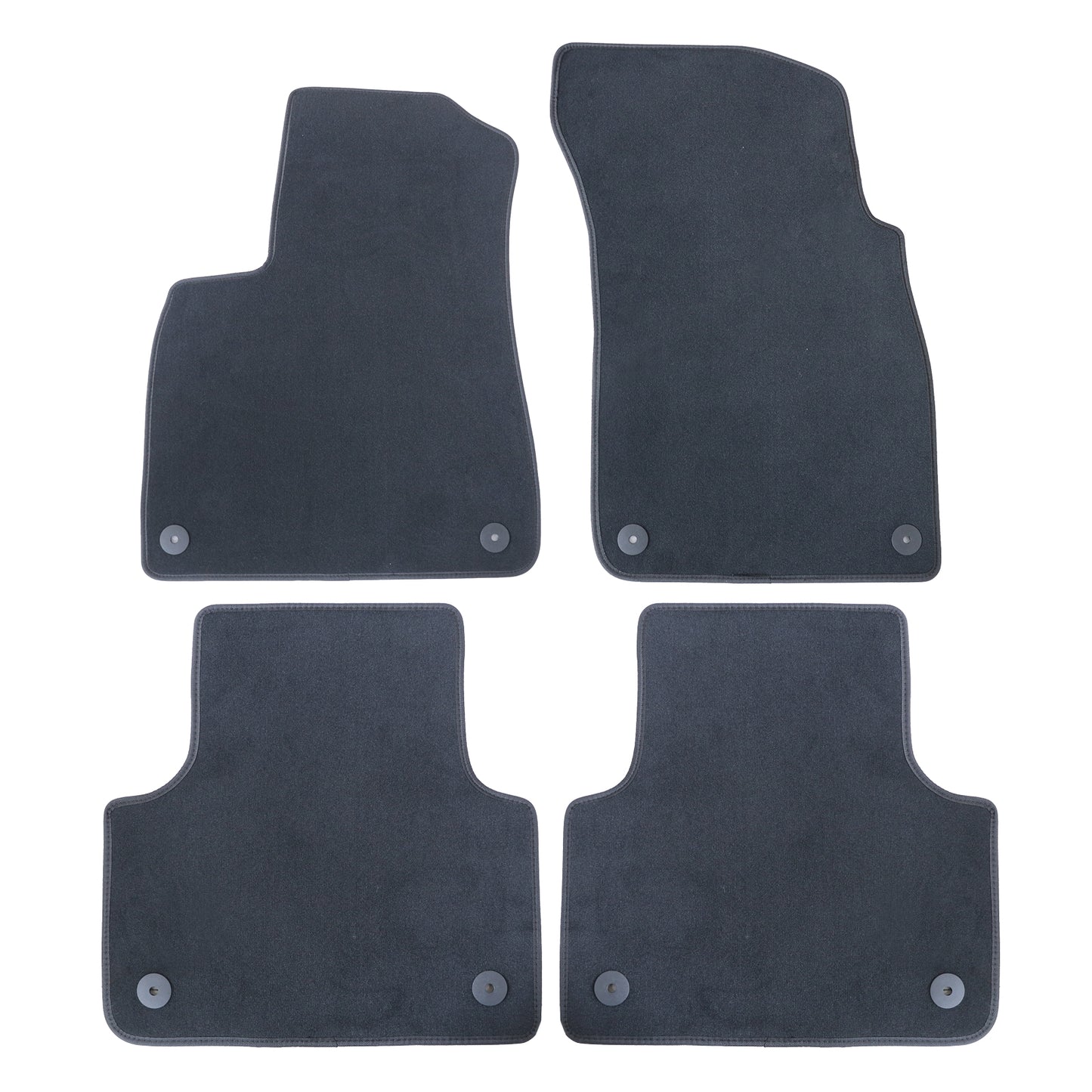 4Pcs For Audi Q7 Q8 2017-2025 Front & Rear Floor Mats Carpet Replacement Velour